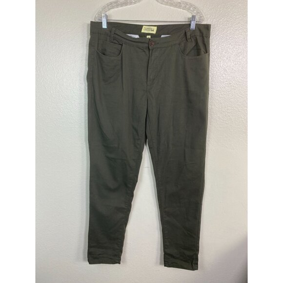 Dapper Boi Olive Green Slim Fit Chino Pants Size 38 Career Business casual - Picture 1 of 16